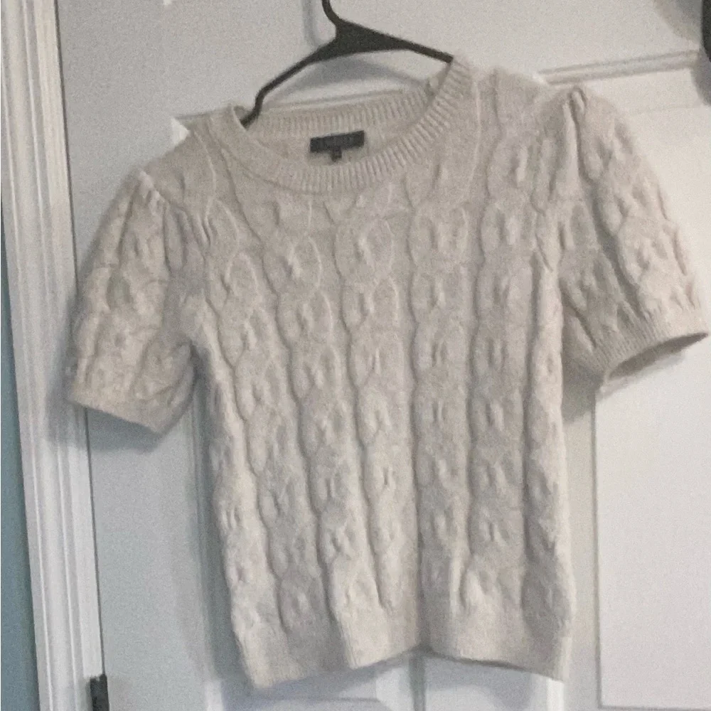 STATE Cable Knit Sweater in Cream